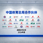 中国体育总局合作伙伴Logo墙图片